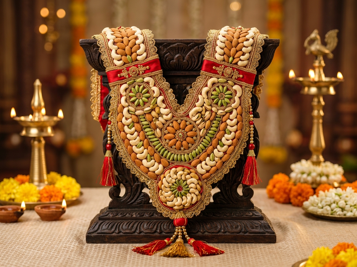Auspicious Dry Fruits & Note Garland